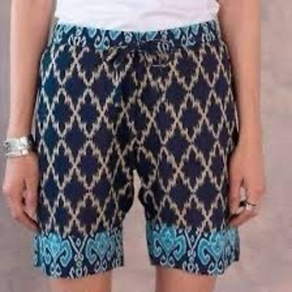 Sundance Cotton Pacifica Drawstring Bermuda Shorts Lightweight Small New
